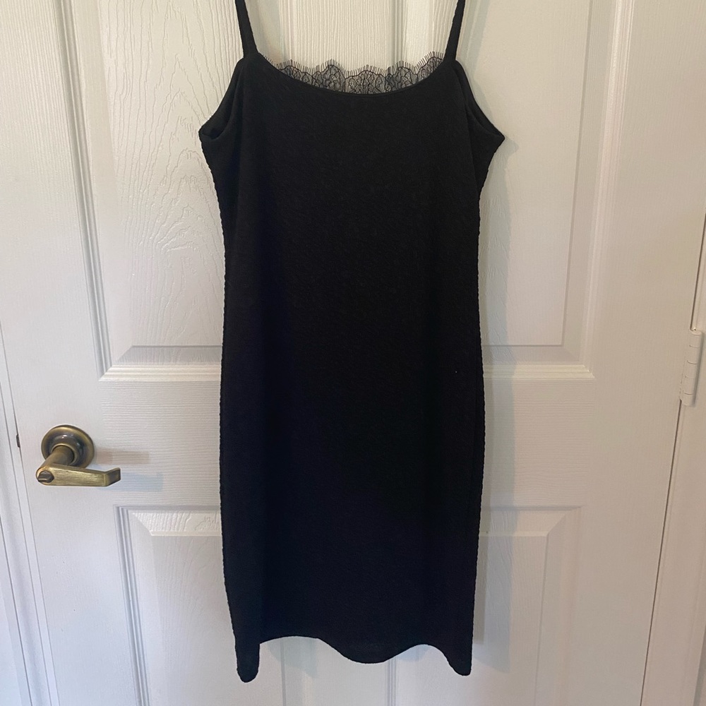Black mini dress